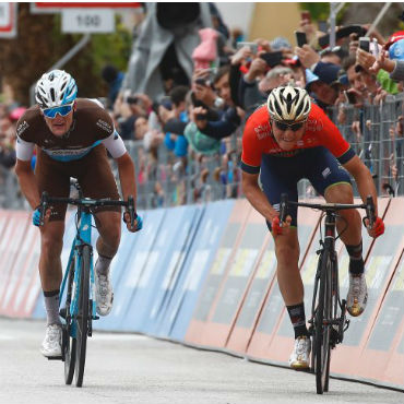 Matej Mohoric ganador de la décima etapa del Giro de Italia