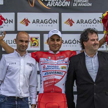 El italiano Malucelli se llevó la victoria en la segunda etapa de la Vuelta a Aragón