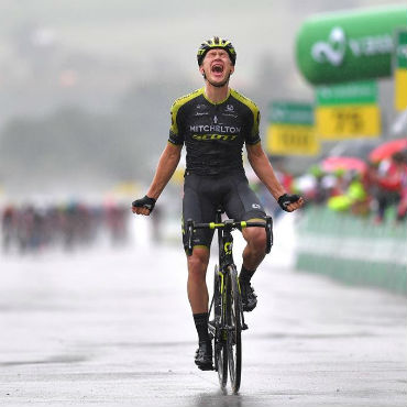 El danés Chris Juul ganador de cuarta etapa de Tour de Suiza (Foto Michelton Scott)