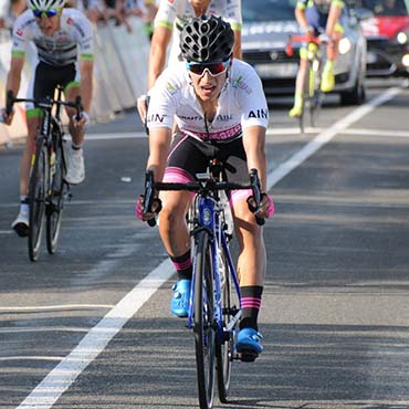 Johan García (Manzana Postobon), representacion colombiana en el Tour de Savoie Mont Blanc (©Gilberto Chocce)