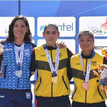 Laura Abril, oro en MTB y Leidy Johana Mera, plata en Juegos Suramericanos de Cochabamba