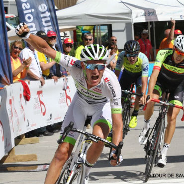 Maxime Bouet ganador de primera etapa de Tour de Savoie Mont Blanc