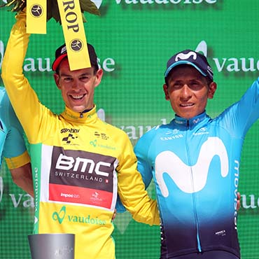 Quintana finalizó tercero en la CG de la Vuelta a Suiza en en un buen preludio de su sueño amarillo 2018