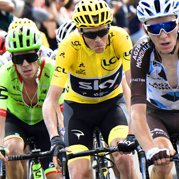 En Tour de Francia, grilla de partida como en F1 para la etapa montañosa de 65 kmts.