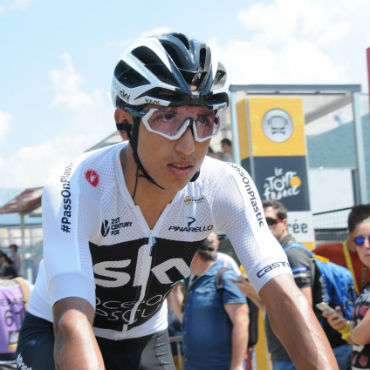 Egan Bernal se sintió bien en su primer encuentro con la montaña en el TDF (Foto Gilberto Chocce)