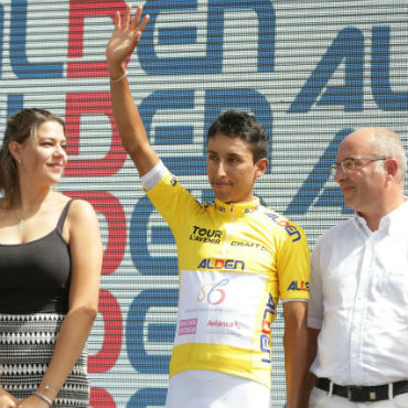 Egan Bernal. hoy en el Tour de Francia, es el actual campeón del Tour de L'Avenir