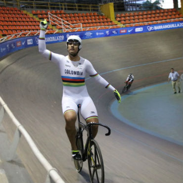 Fabián Puerta, Oro para Colombia en el Keirin de los Juegos Centroamericanos