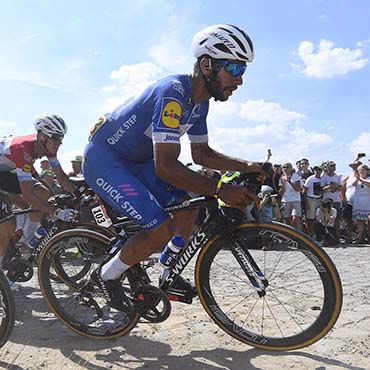 Fernando Gaviria realizó una gran presentación en una etapa que lo dejó con grandes sensaciones para disputar en un futuro París-Roubaix