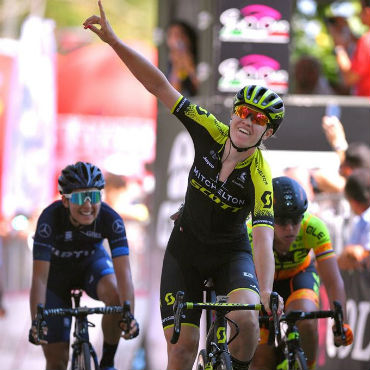 Jolien Dhoore, sumó segunda victoria este lunes en el Giro Rosa (Foto-Mitchelton-Scott)