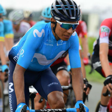 Nairo Quintana, cedió más segundos este jueves en la llegada a Alpe d'Huez (Foto Team Movistar)