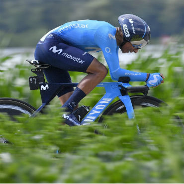 Nairo Quintana, optimista para la CRE de 35 kilómetros este lunes