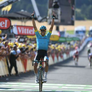 El español, Omar Fraile, escapada y etapa en el TDF este sábado (Foto TDF)