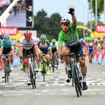 Peter Sagan, obtuvo este viernes su tercera victoria en el Tour de Francia