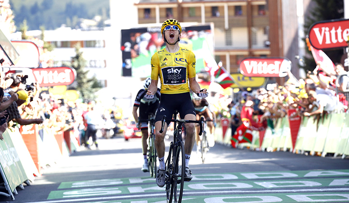 Geraint Thomas ganador de etapa de Alpe d'Huez y se afianza en liderato de TDF