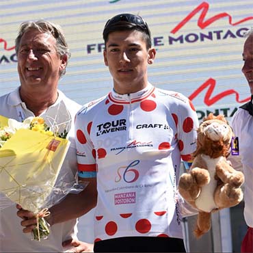 Alejandro Osorio, se quedó con el título de la montaña del Tour de L'Avenir 2018