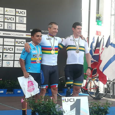 Alejandro Perea, medalla de plata en Mundial de Paracycling de Italia en C2