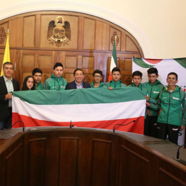 Integrantes del BRC en Estados Unidos, en la River Gorge Ómnium (Gobernación de Boyacá)