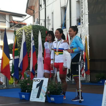 Colombiana Carolina Munevar, bronce en CRI de Mundial de ruta paralimpico (Foto FCC)