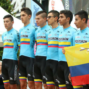 La Selección Colombia durante presentación de Equipos (Foto FCC)