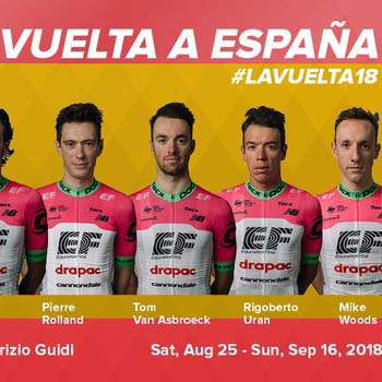Rigoberto Urán será el Jefe de Filas del EF-Drapac en la Vuelta a España 20