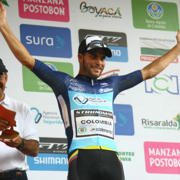 Frank Osorio vencedor de octava etapa de Vuelta a Colombia en Barichara, Santander