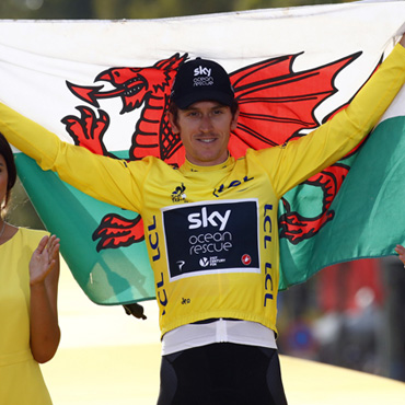 Geraint Thomas, el campeón del Tour de Francia en el regreso del Tour de Alemania