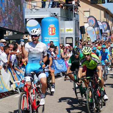 Matteo Moschetti se impuso en segunda etapa de Vuelta a Burgos (Foto Vuelta a Burgos)