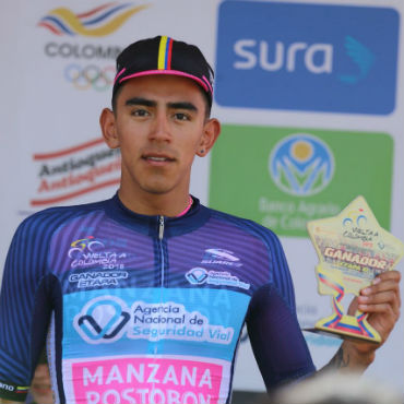 Sebastián Molano ganador de última etapa de Vuelta a Colombia en Medellín