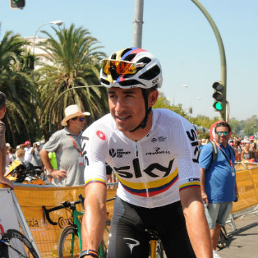 Sergio Luis Henao perdió 8 segundos en segunda etapa de Vuelta a España (Foto Gilberto Chocce)
