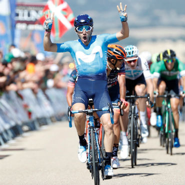 Carlos Barbero se impuso en cuarta etapa de Vuelta a Burgos (FOTO Movistar)