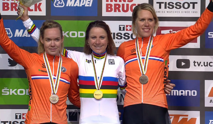 La holandesa Annemiek van Vleuten se impuso en la CRI femenina de Mundial de Austria