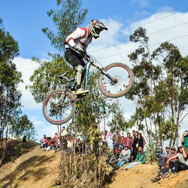 Sora (Boyacá) vibró con las emociones del DownHill en la Copa BRC (Foto Gob de Boyacá)