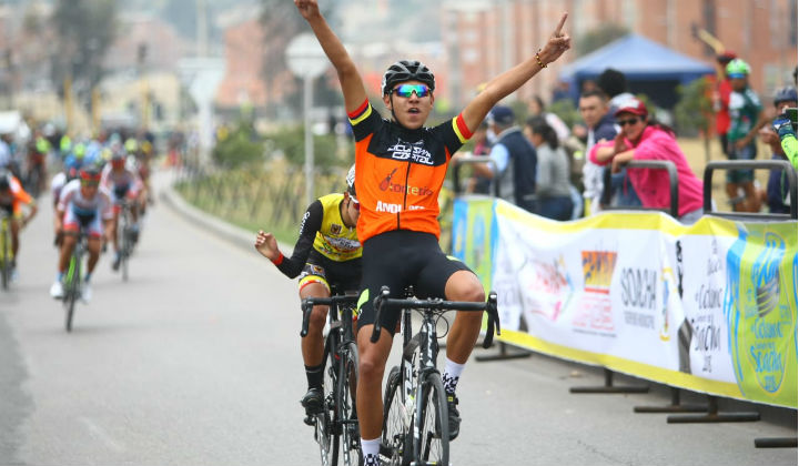 Johan Camilo Ayala, etapa y liderato de Clásica Ciudad de Soacha 2018