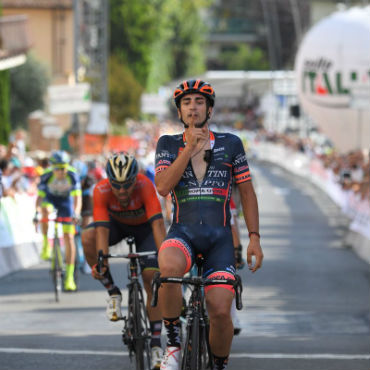 El español Juan José Lobato vencedor de Copa Sabatini de Italia este jueves (Foto. Nippo - Vini Fantini - Europa Ovini)