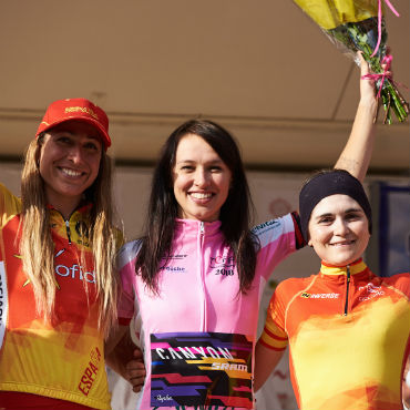 Katarzyna Niewiadoma, campeona del Tour Femenino de l'Ardèche. (Foto Movistar)