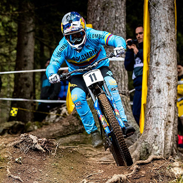 Marcelo Gutiérrez ocupó el puesto 30 en la disputa del Downhill del Campeonato Mundial de Lenzerheide 2018