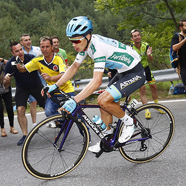 López fue segundo en una brillante actuación y entró al podio a falta de un día para el final de la Vuelta a España 2018