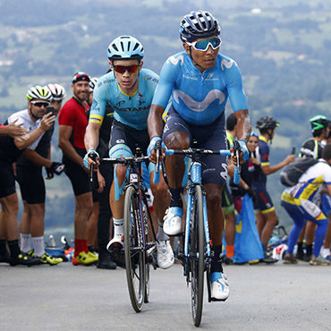 Nairo Quintana intentó asaltar la CG en el último kilómetro de la Etapa