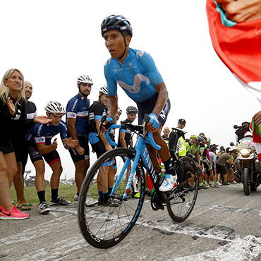 Nairo Quintana, no tuvo su mejor día y ahora apoyará a Alejandro Valverde