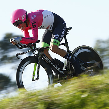 Rigoberto Urán después de la CRI de este martes se mantiene en Top 10 de la general