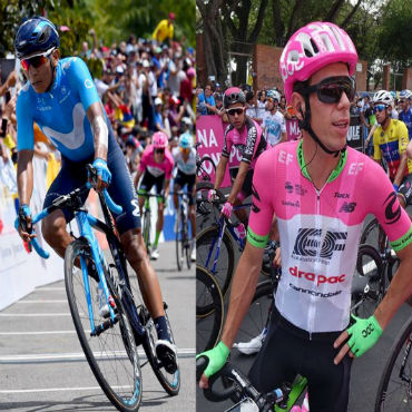 Nairo Quintana, Rigoberto Urán y Miguel Ángel López, arrancan en posiciones de honor la segunda semana