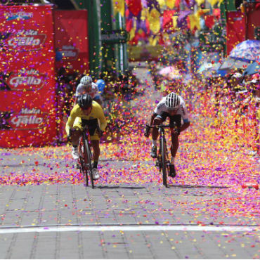 Alfredo Ajpacaja fue el ganador de la séptima etapa y se afianza en liderato (Foto Vuelta Guatemala)
