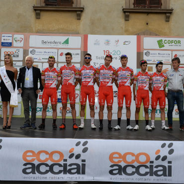 Androni Giocattoli – Sidermec defiende liderato en Campeonato Italiano por Equipos (Foto Androni-Sidermec)