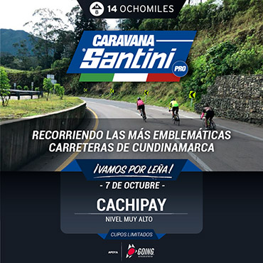14 OCHOMILES llevará a cabo este domingo 7 de Octubre la edición PRO de la Caravana Santini