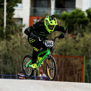 Carlos Oquendo, uno de los colombianos en Copa Mundo de BMX de la Argentina