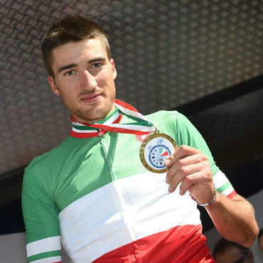 Gianni Moscon, bicampeón Nacional de CRI de Campeonato de Italia