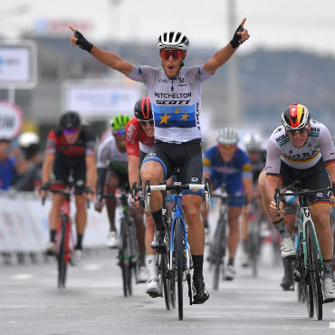 Matteo Trentin fue el vencedor de quinta etapa de Tour de Guangxi (Foto Mitchelton Scott)