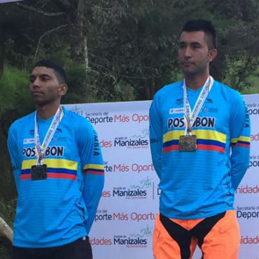 Oscar Rodríguez, medalla de oro para Colombia en prueba de rígidos en Panamericano de DownHill (Foto FCC)