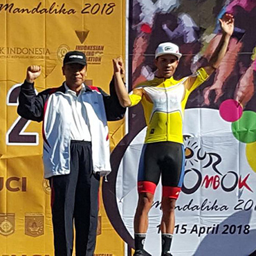 Álvaro Duarte, uno de los dos colombianos en la carrera de Indonesia