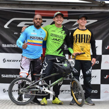 Carlos Oquendo, gran ganador en Torneo Nacional de BMX en Pereira (Foto GW Shimano)